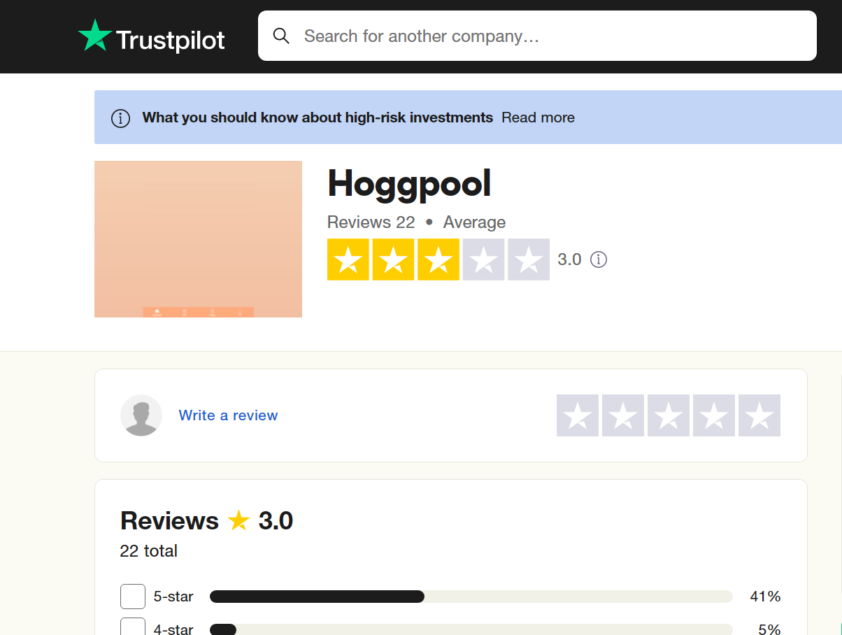 Hoggpool reviews on Trustpilot