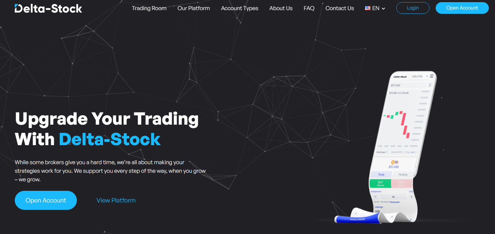 Delta-Stock homepage