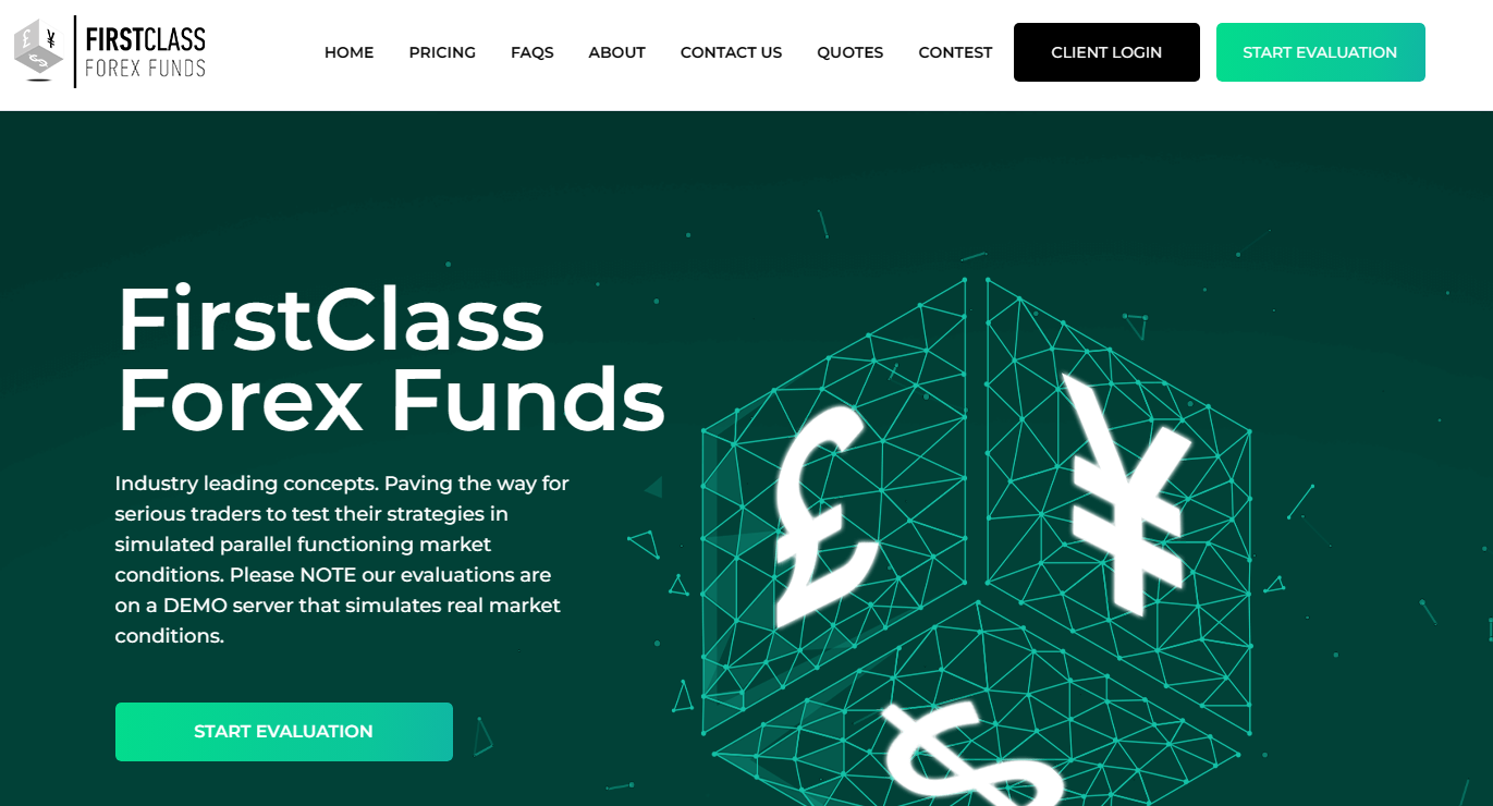 Firstclass Forex Funds homepage