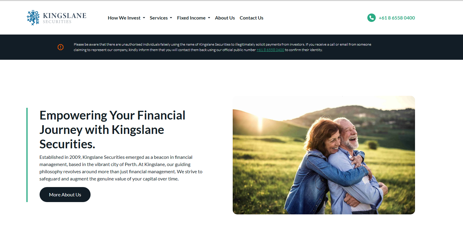 Kingslane Securities-homepage