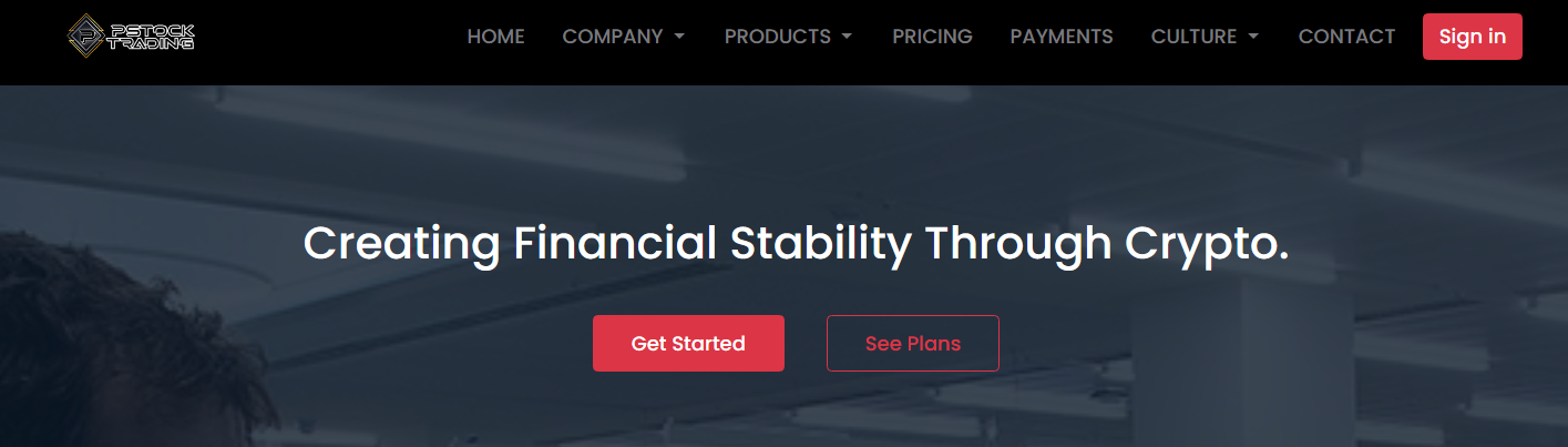 pstock trading homepage