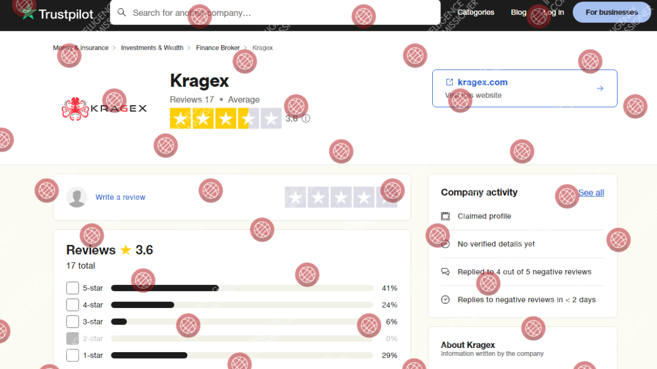 Kragex Trustpilot reviews