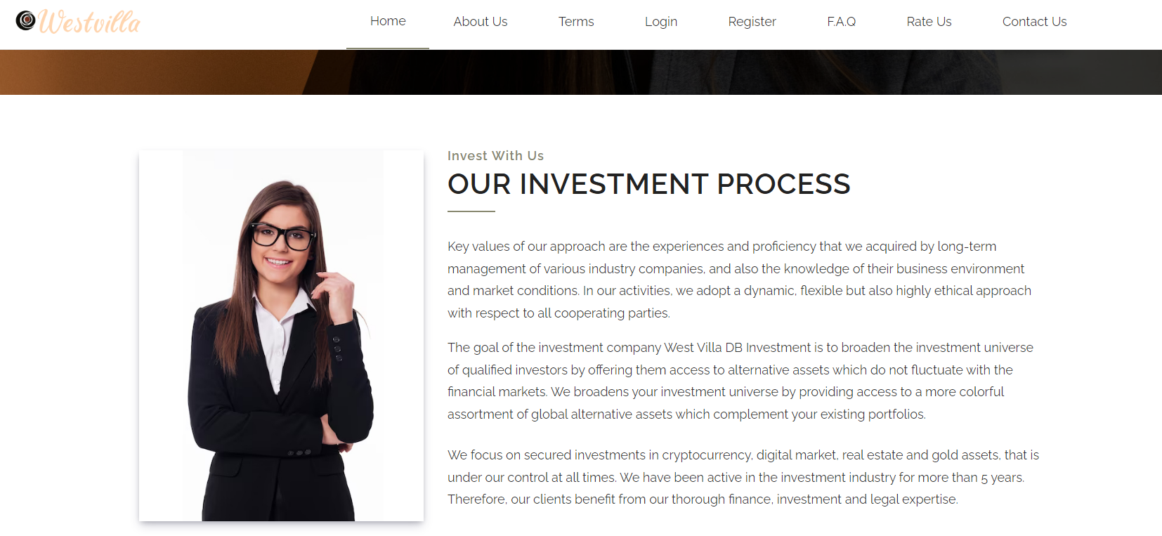 Investment process of westvilla