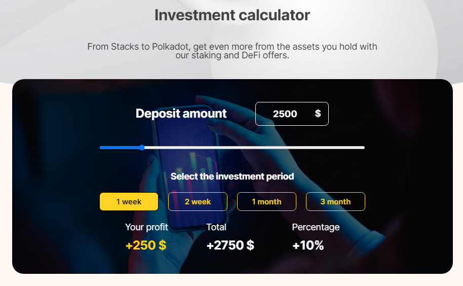 Stapexer  Investment Calculator