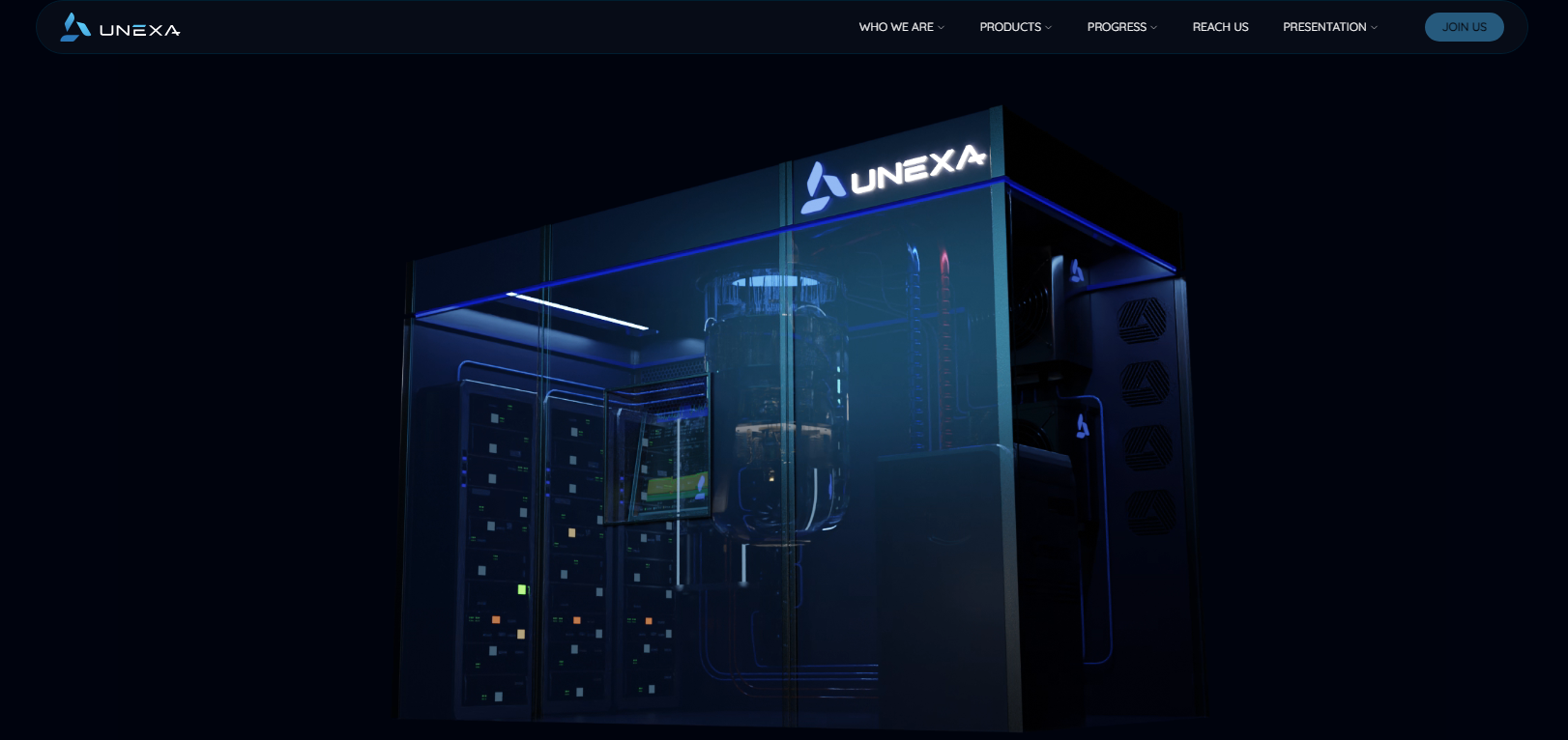 Unexa-homepage