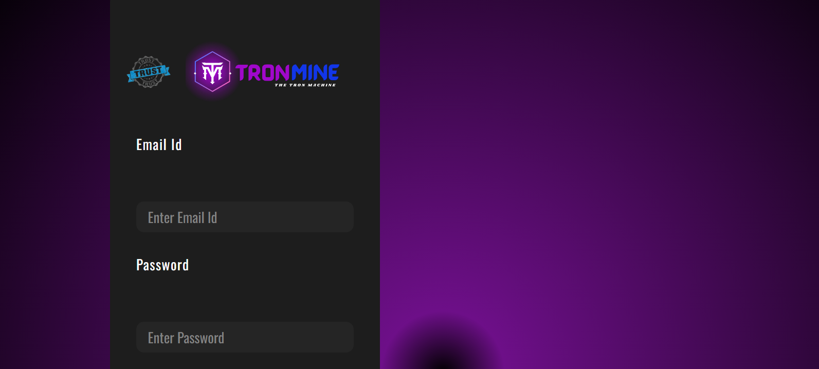 Tronmine.space  Homepage