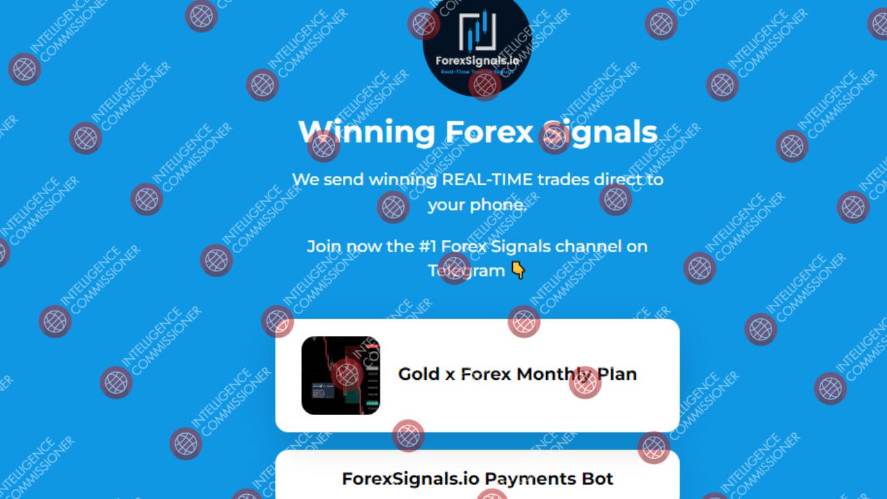 ForexSignals.io Homepage