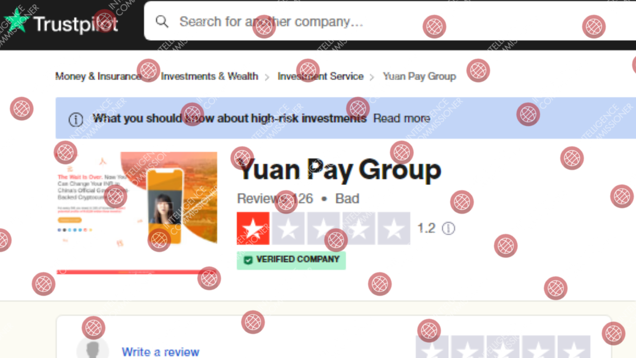 Yuan Pay Group Trustpilot reviews 