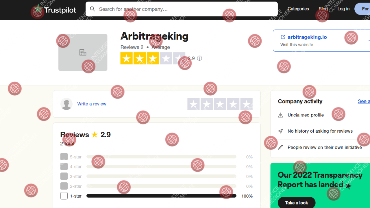 Arbitrage King Trustpilot reviews 