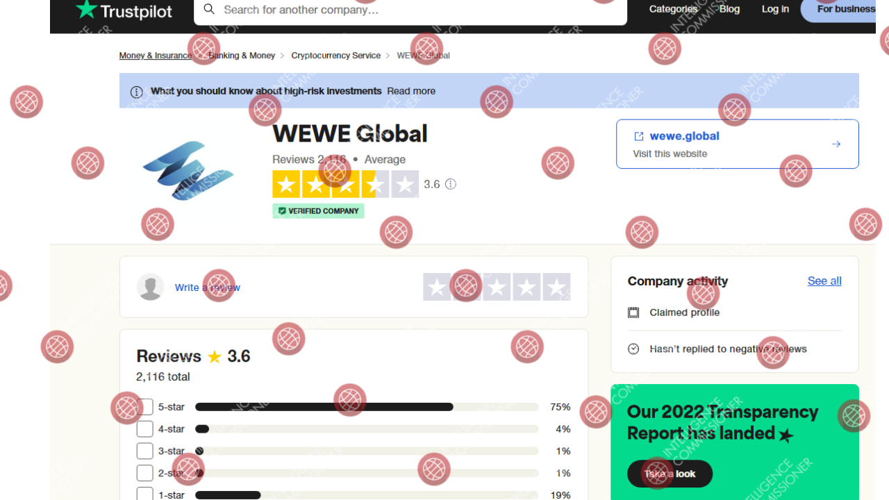 Wewe Global reviews on Trustpilot