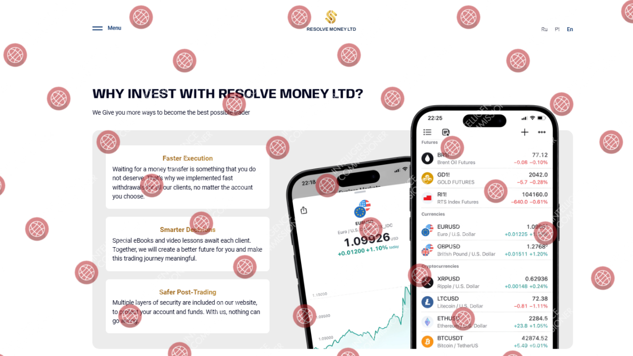 Resolve Money Homepage