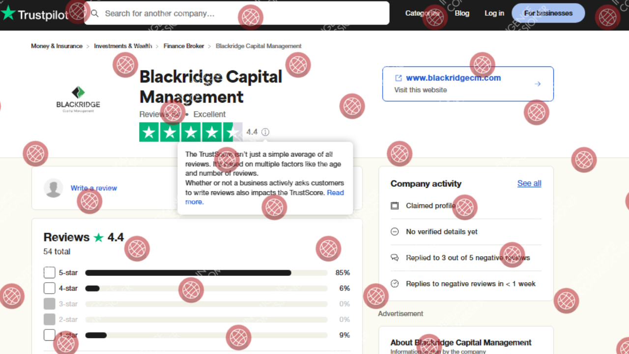 Blackridge Capital Management reviews on Trustpilot