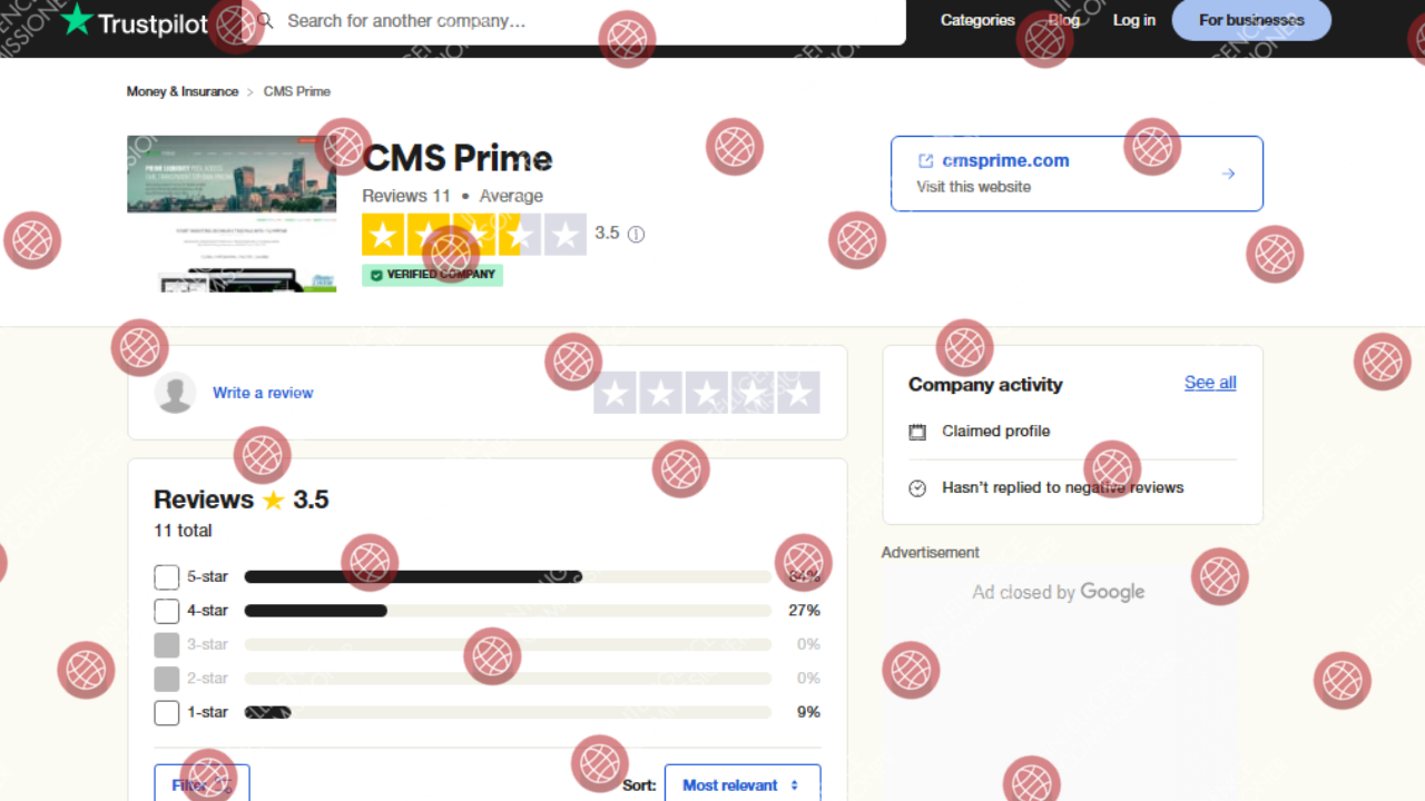 CMS Prime reviews on  Trusttpilot