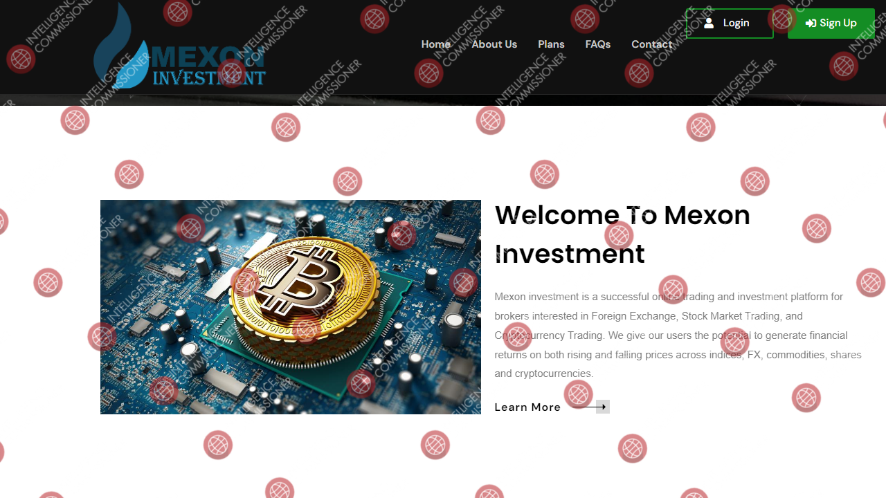 Mexon Investments homepage