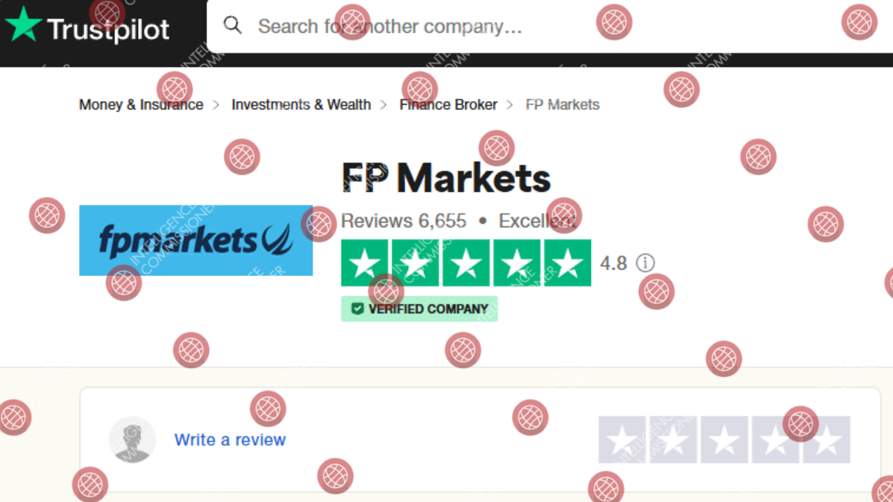 FP Markets reviews on Trustpilot