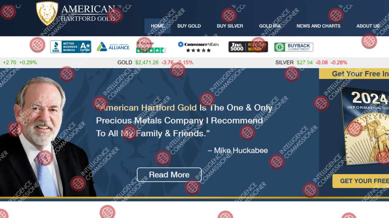 American Hartford Gold Homepage