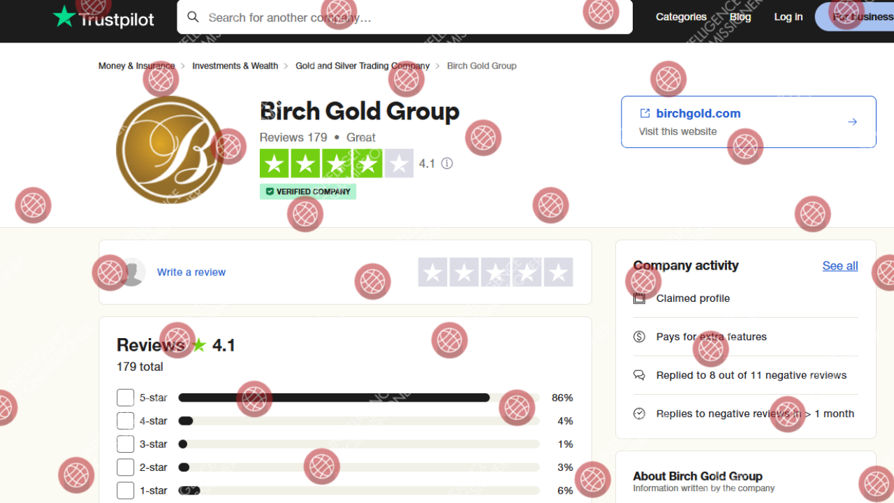 Birch Gold Group reviews on Trustpilot