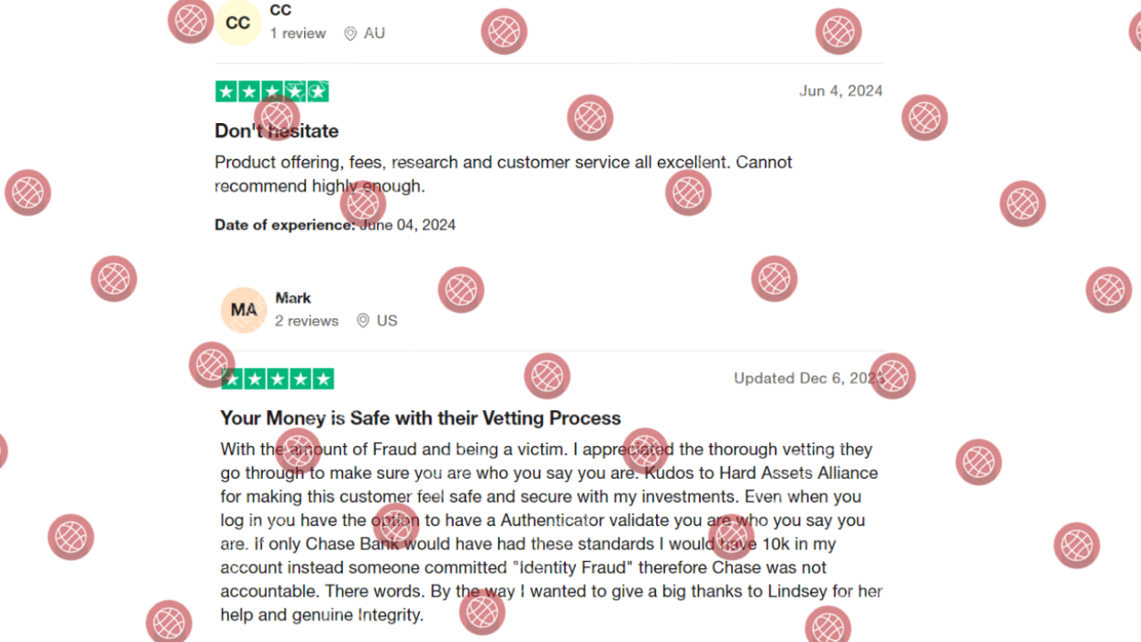 Hard Assets Alliance reviews on Trustpilot