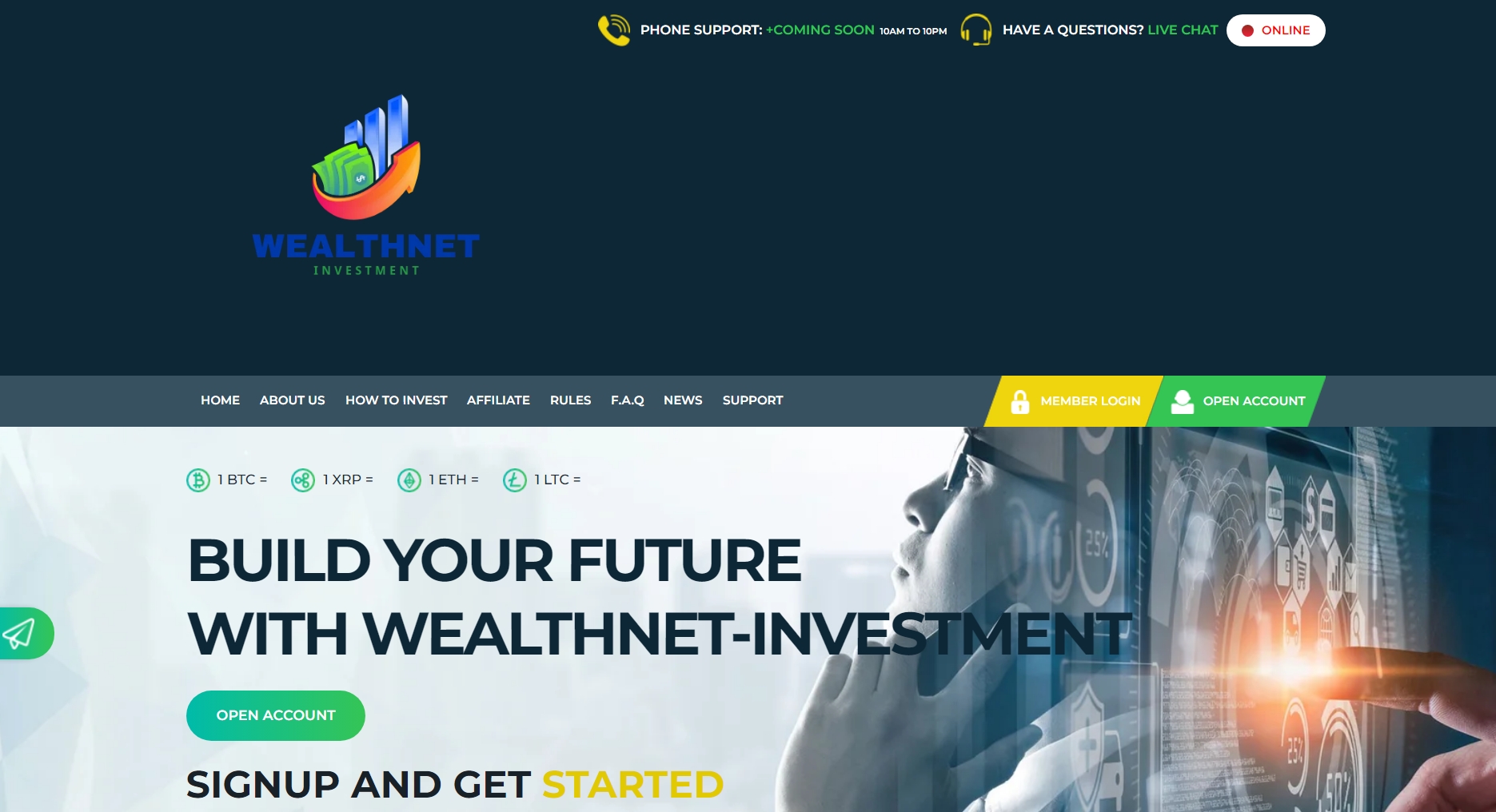 Wealthnet Homepage