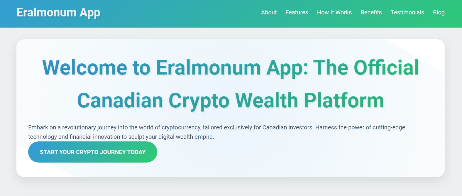 Eralmonum App Homepage