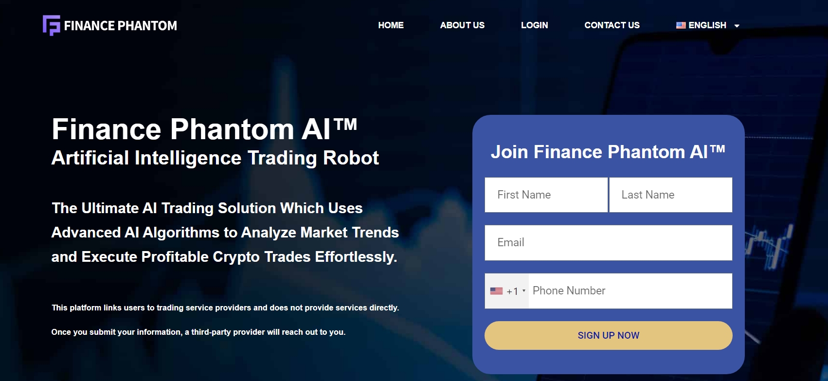 Financephantombot homepage